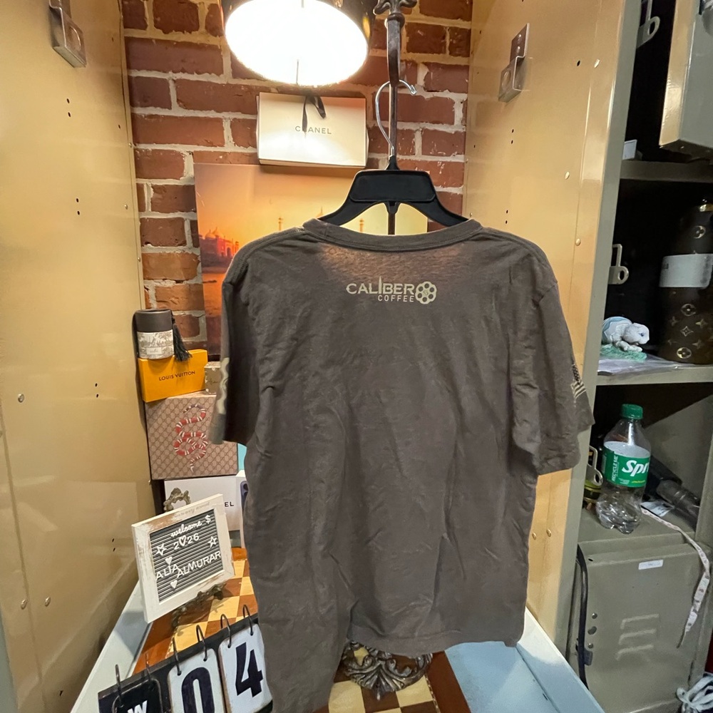 CALIBER COFFEE RIFLE T-SHIRT, BROW - Picture 4 of 6
